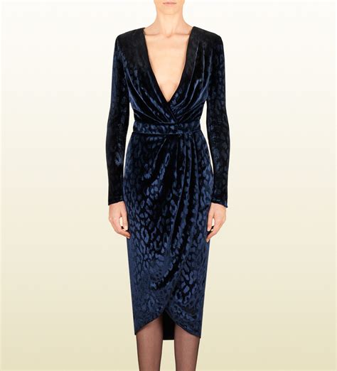 gucci replica dress|gucci blue velvet dress.